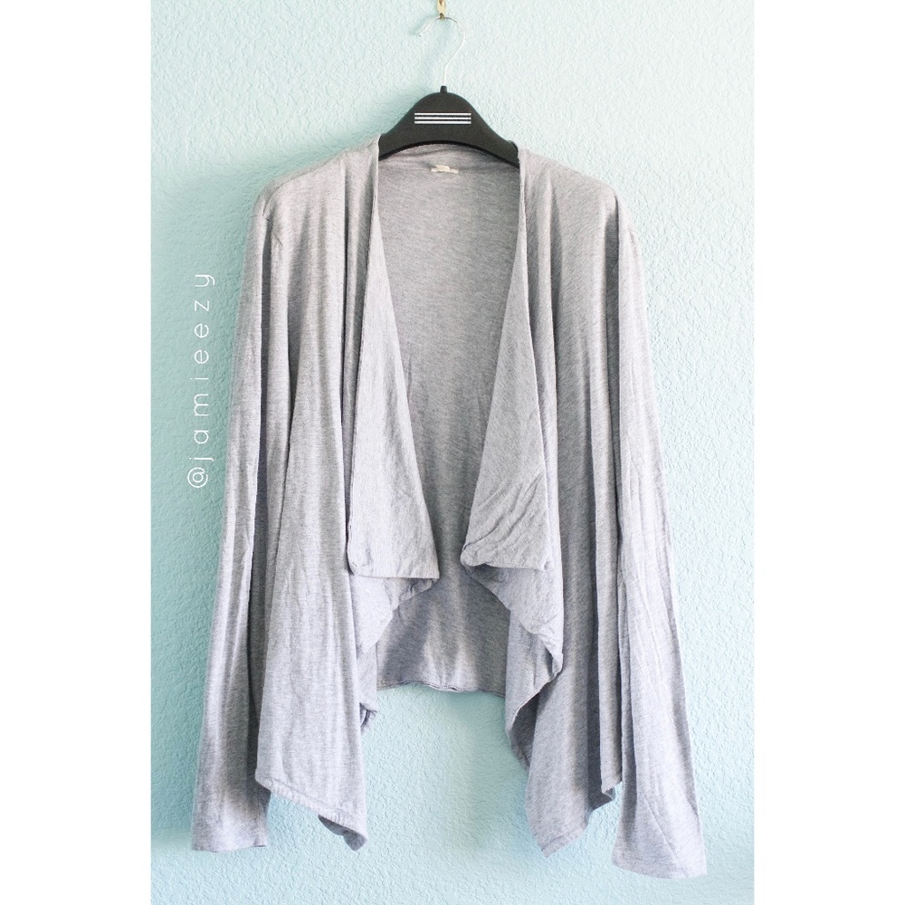 J. Crew | Open-Front Drape Shawl Jersey Cardigan